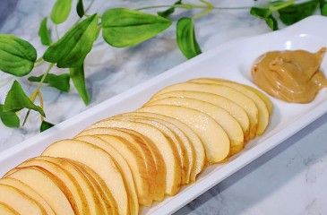 다이어트요리 사과 땅콩버터