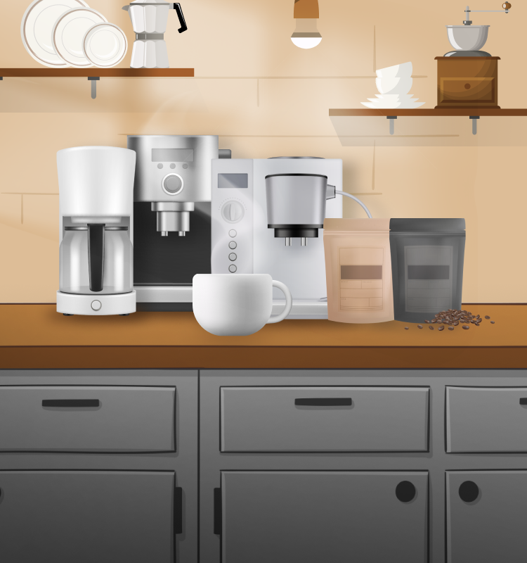 커피 향 가득 홈카페의 모든 것